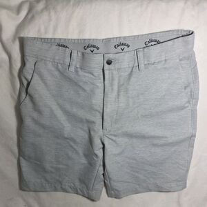 Callaway Men's Light Gray Flat Front Shorts